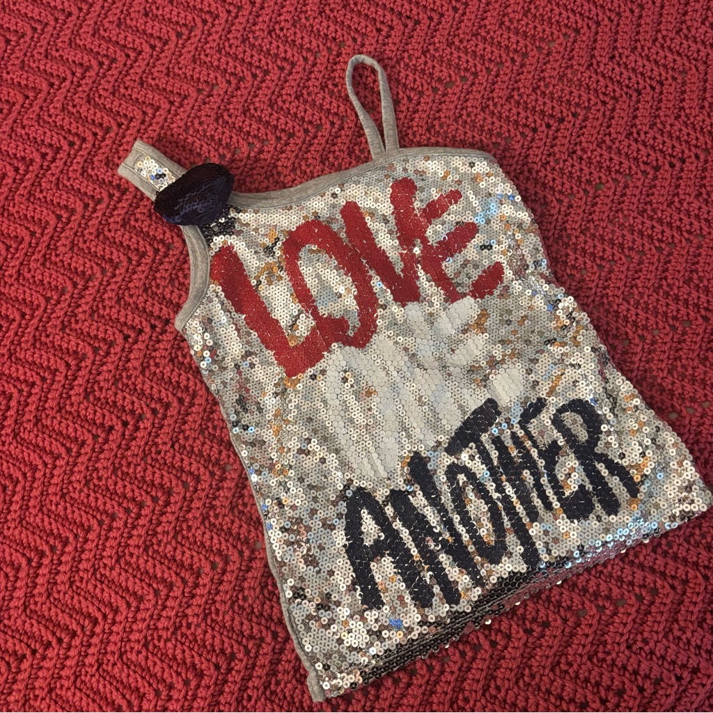 Justice Sequin Tank Top With Love Another Design